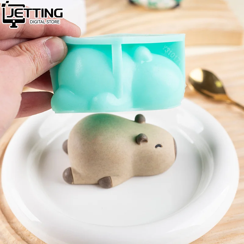 

3D Capybara Mold 3D Capybara Mousse Cake Silicone Mold Capybara Mold Animal Mold Candle Mold For Mousse Cake Chocolate Ice Cubes