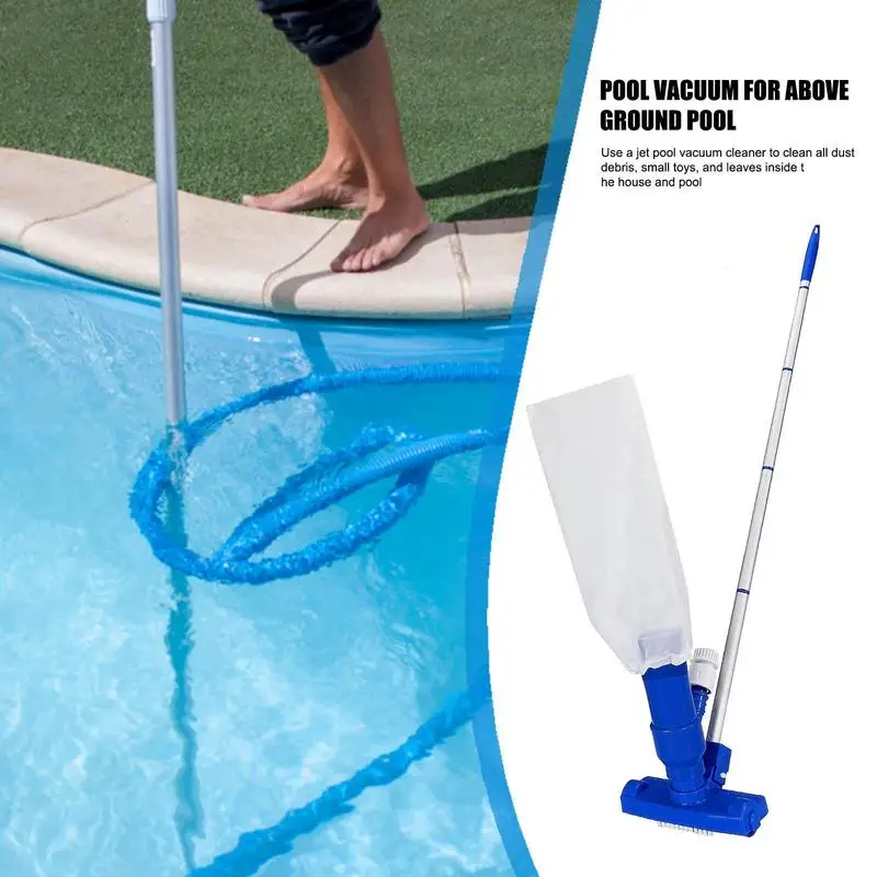 

EU/US Swimming Pool Vacuum Cleaner Portable Cleaning Tool Kit Pond Fountain Brush Without Batteries Pool Vacuum Brush Cleaner