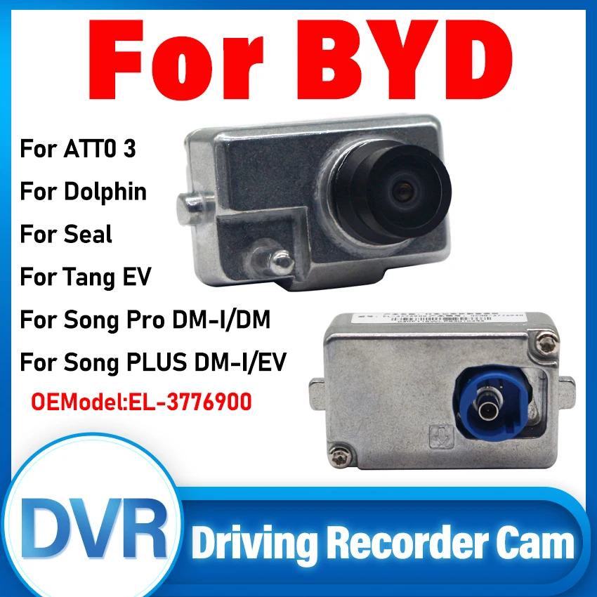 

For BYD Act 3 Atto 3 Yuan Song plus Tang Ev Dolphin Car Drive Recorder DVR Road GPS Camera Mounted ADAS Dash Cam With Cable