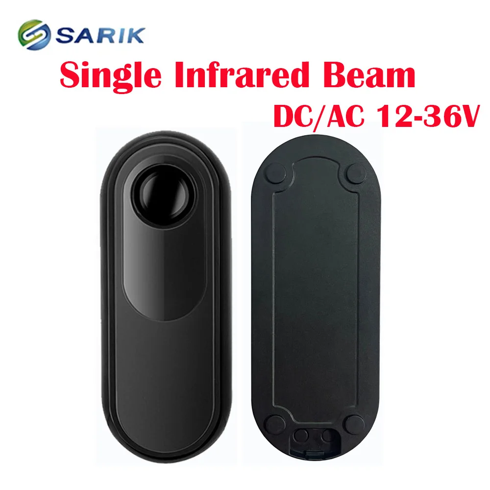 Dispositivo rilevatore sensore a infrarossi per fotocellula wireless con raggio singolo da 15 m per sistema di allarme