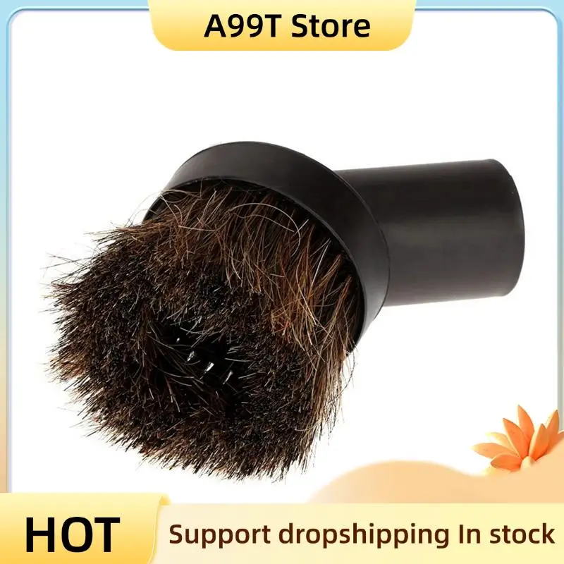 A99T 32Mm Dusting Brush Dust Tool Attachment For Vacuum Cleaner Round Horse Hair With Vacuum Cleaner Adapters Vacuum Cleaner Con