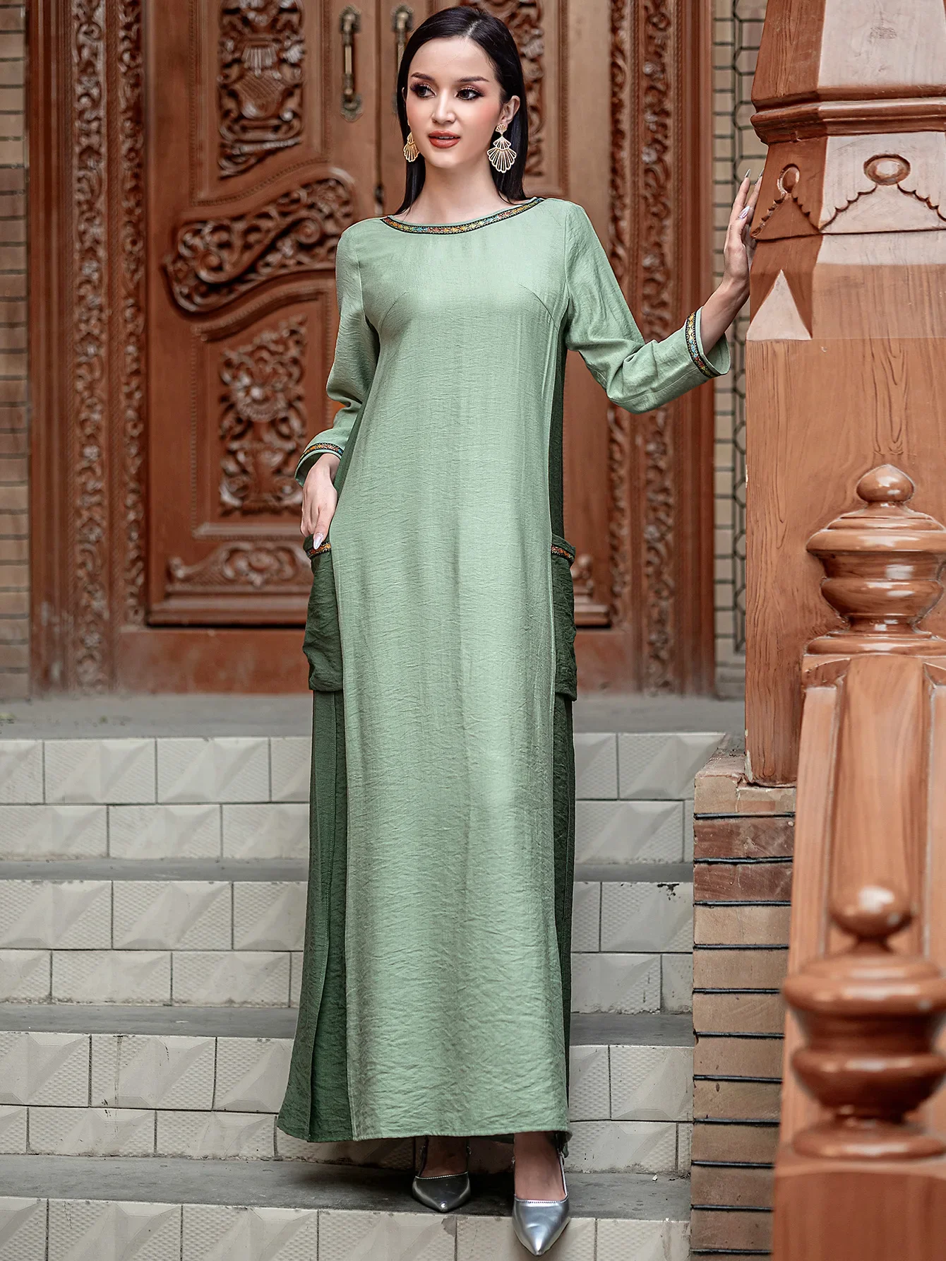 Eid Women Dress For Women Abaya Pocket Party Dresses Muslim Caftan Robe Jalabiya Ramadan Morocco Dubai Kaftan Vestidos Largos