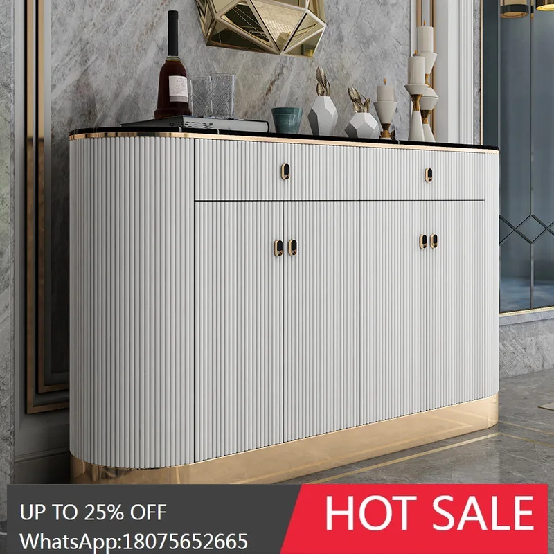 

SGF Sideboard Cabinet Hong Kong Style Light Luxury Modern Minimalist Wall-Mounted Storage Cabinet