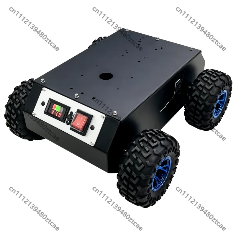 C400 130mm Wheel 4WD Steel Mobile Car Enclosed Chassis Robot Development Platform