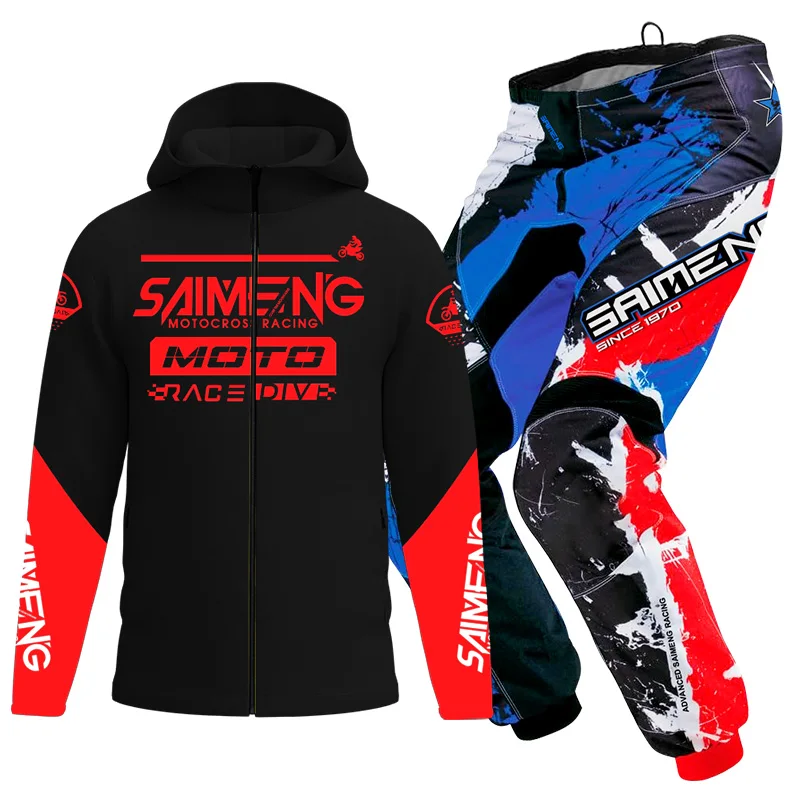 child Off road motorcycle suit set motocross jacket pant winter cross Boys girls 4 5 6 7 8 9 10 11 12 13 years old MX MTB kid