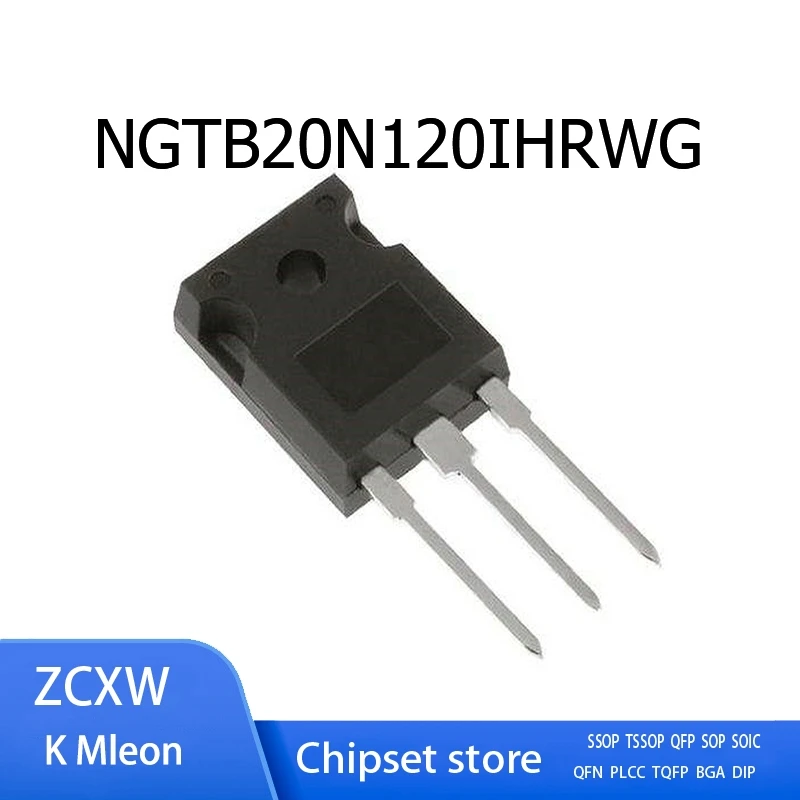 

Новый точечный 5 шт./лот 20N120IHR 20N120 NGTB20N120IHRWG TO-247 1200 В 20 А
