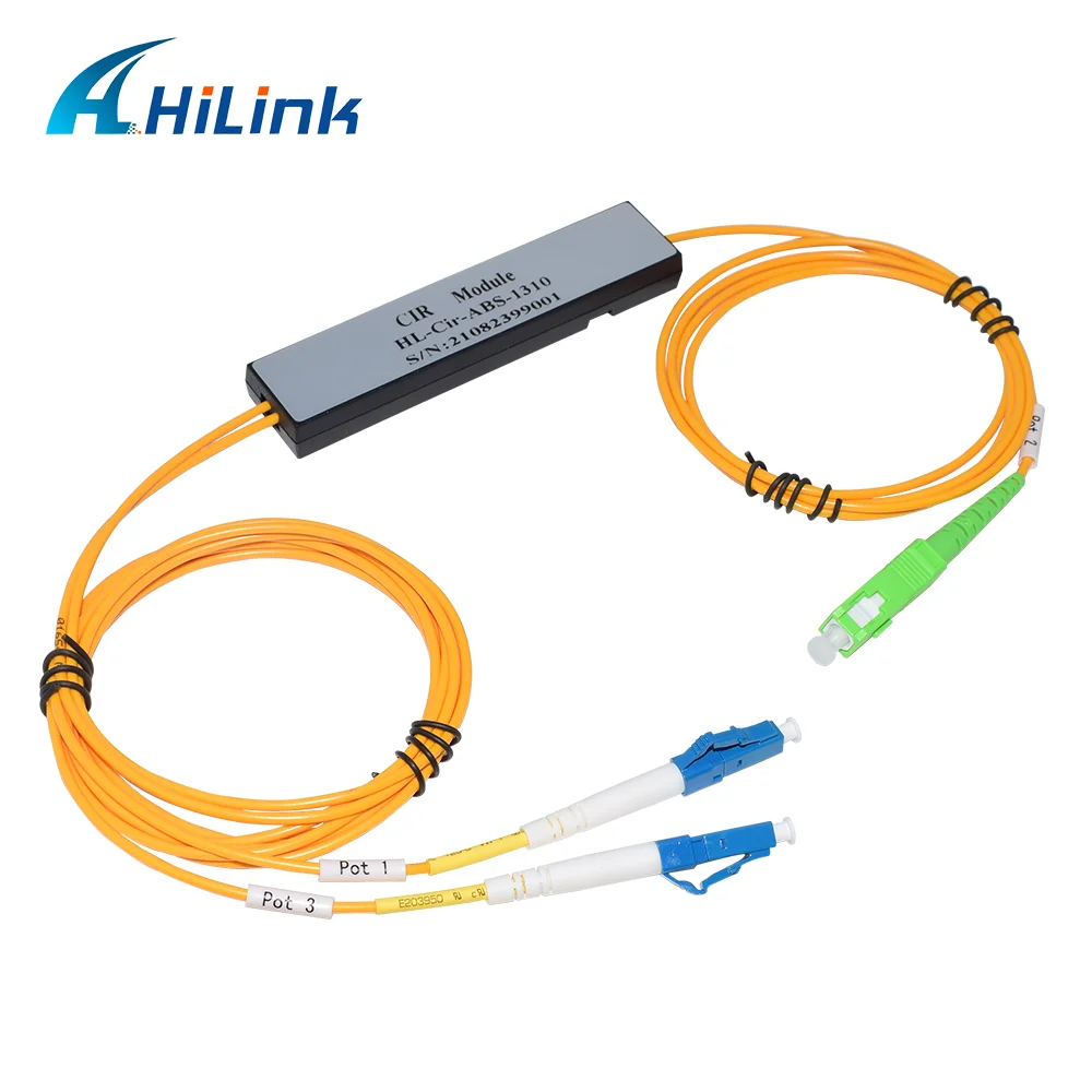 Single Mode Fiber Optical Circulators 1310nm P2 SC APC, P1 P3 LC UPC Connector, Wavelength Range From 1280 - 1340nm