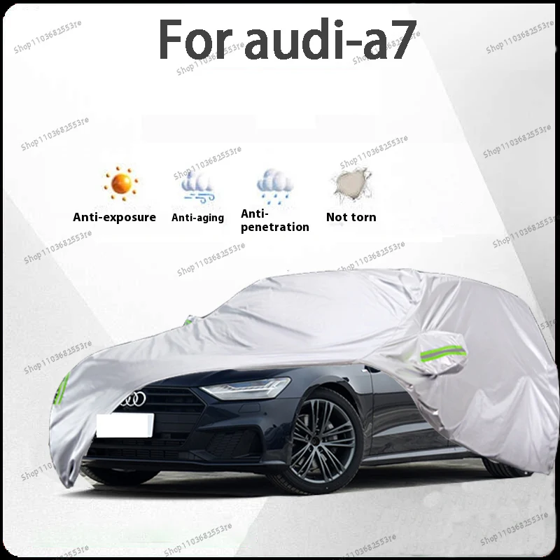 

Автомобильный чехол для Audi A7 Fit — водонепроницаемый, пылезащитный, солнцезащитный козырек (УФ), снегозащитный | Серебряное полное покрытие с защитой в течение всего дня