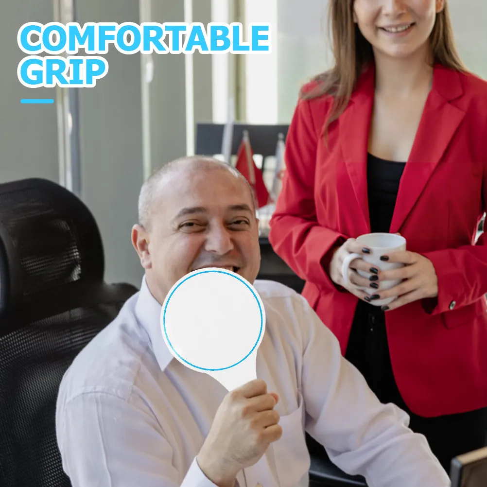 

2Pcs Mini Whiteboard Scoring Board Handheld Dry Erase Single Sided Paddle Reusable Writing Voting Board Auction Paddles