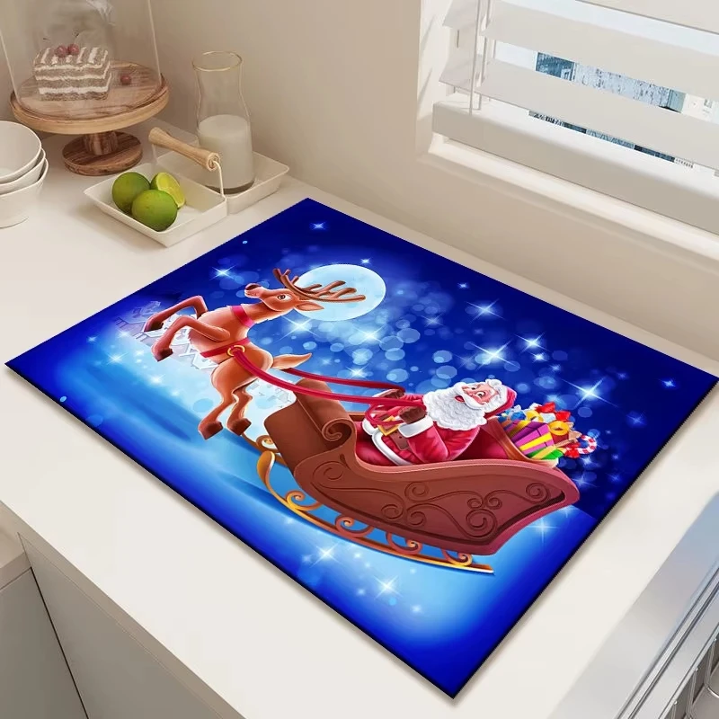 Large Size Dish Drying Pad Super Absorbent Kitchen Sink Drain Mat Tableware