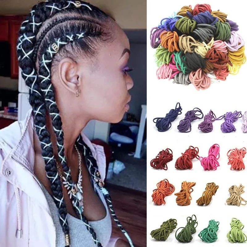 1 Pc Colorful Hair Ties Dreadlocks Bead National Personality Reggae Braided Head Ropes Ties Hair Accessories Braiders Decor