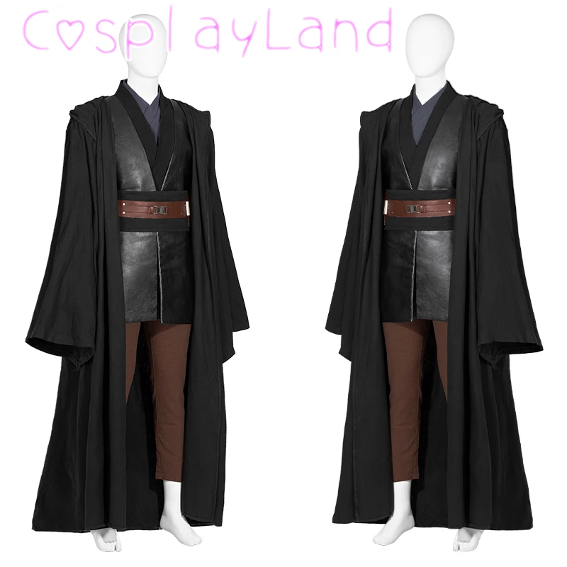Halloween Star Superhero Clothing With Props High Quality Anakin Battle Robe Adult Jedi Battle Outfit Full Set Skywalker Suit