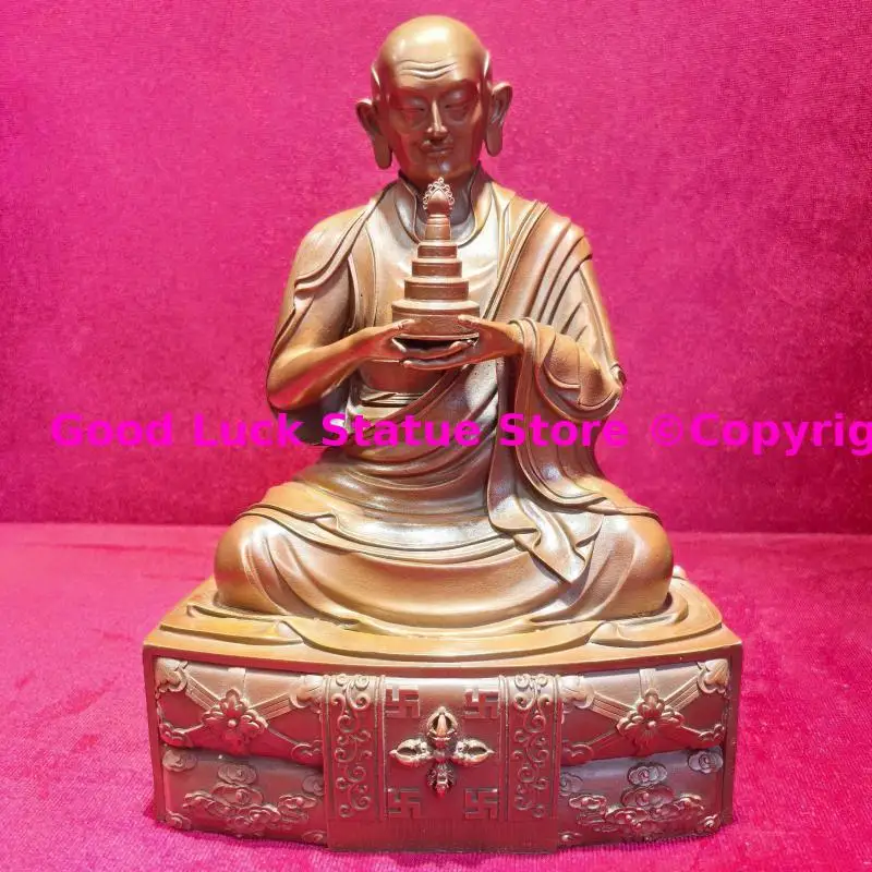 high quality Rare Buddha statue rngog-lo-legs-pavi-shes-rab buddha tibet buddhist altar supplies HOME family temple worship 20cm