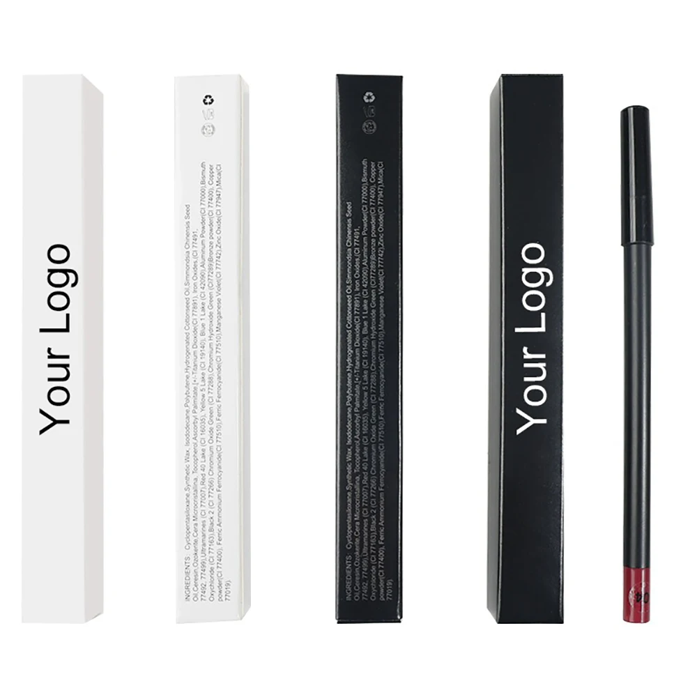 

24-цветный карандаш для губ под собственной торговой маркой с индивидуальным логотипом, пенящийся гель-карандаш для губ, матовый, водостойкий, не размазывающийся, стойкий макияж, веганский, для красоты