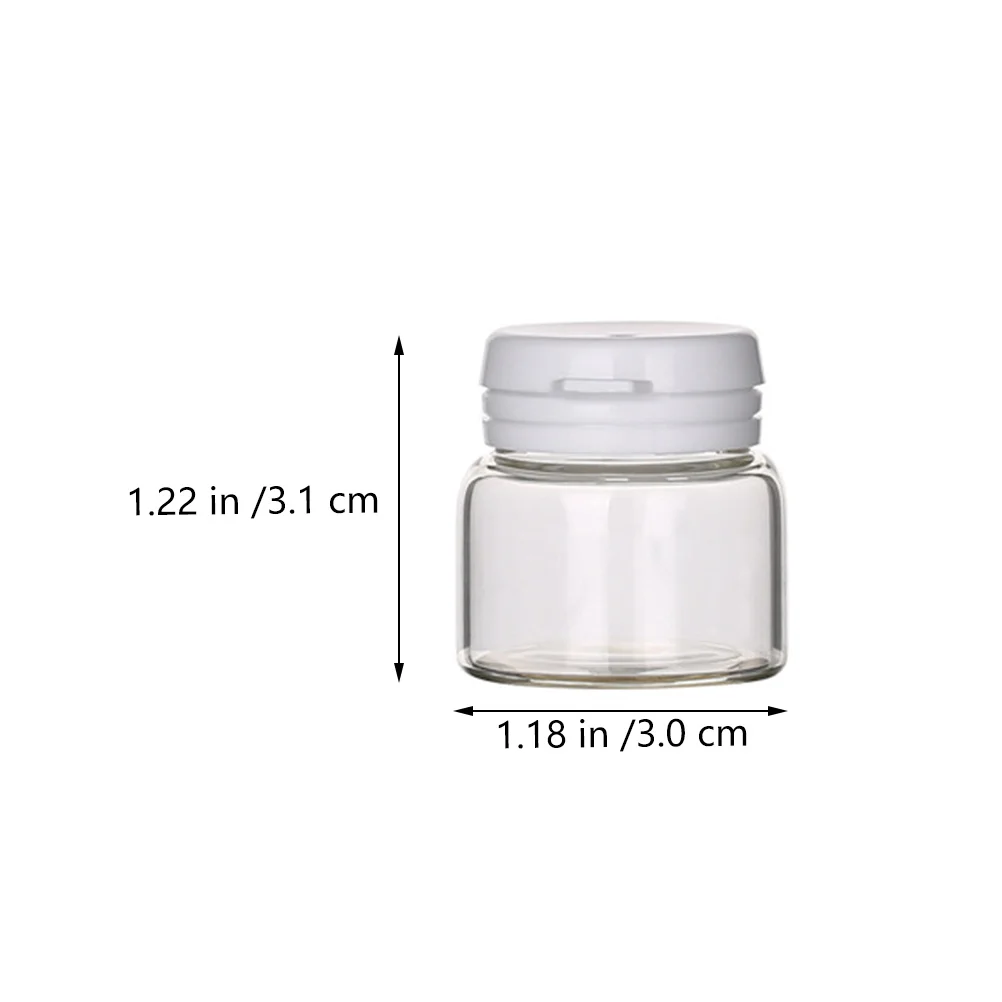 

15Pcs Glass Cream Dispensing Bottles Empty Containers Lightweight Portable Travel Cream Jars Sample Holders
