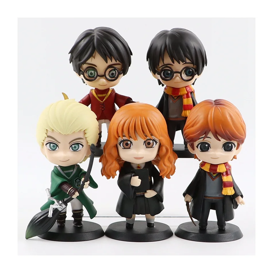 Anime 15cm Harry Potter Figure Hermione Ron Malfort Model Dolls Qposket Version Doll Car Decoration Children Christmas Toys Gif