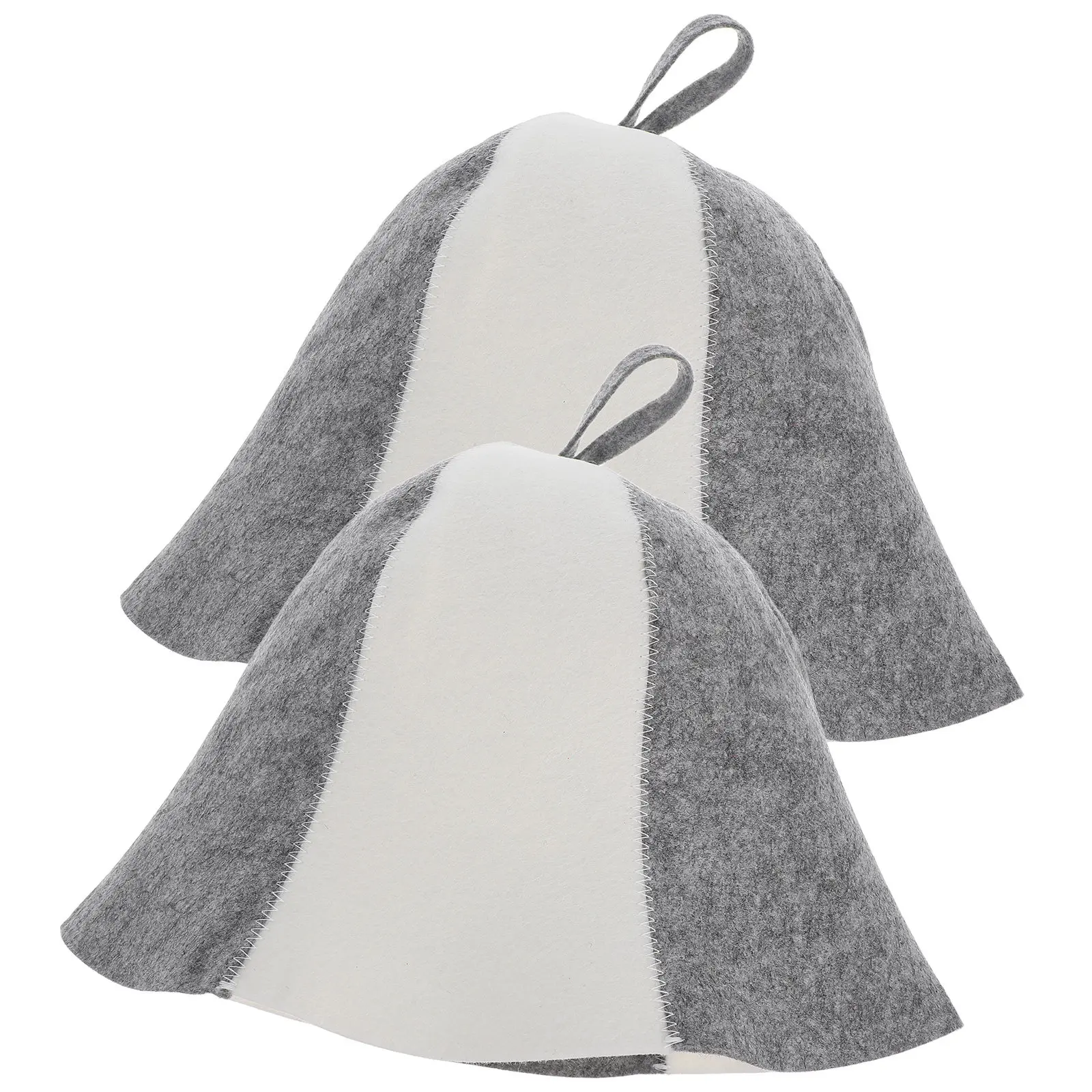 

2 шт. толстых войлочных шапок для сауны, впитывающих воду, удобных шапок для душа для мужчин и женщин, для использования в спа-салонах, большие шапки для душа