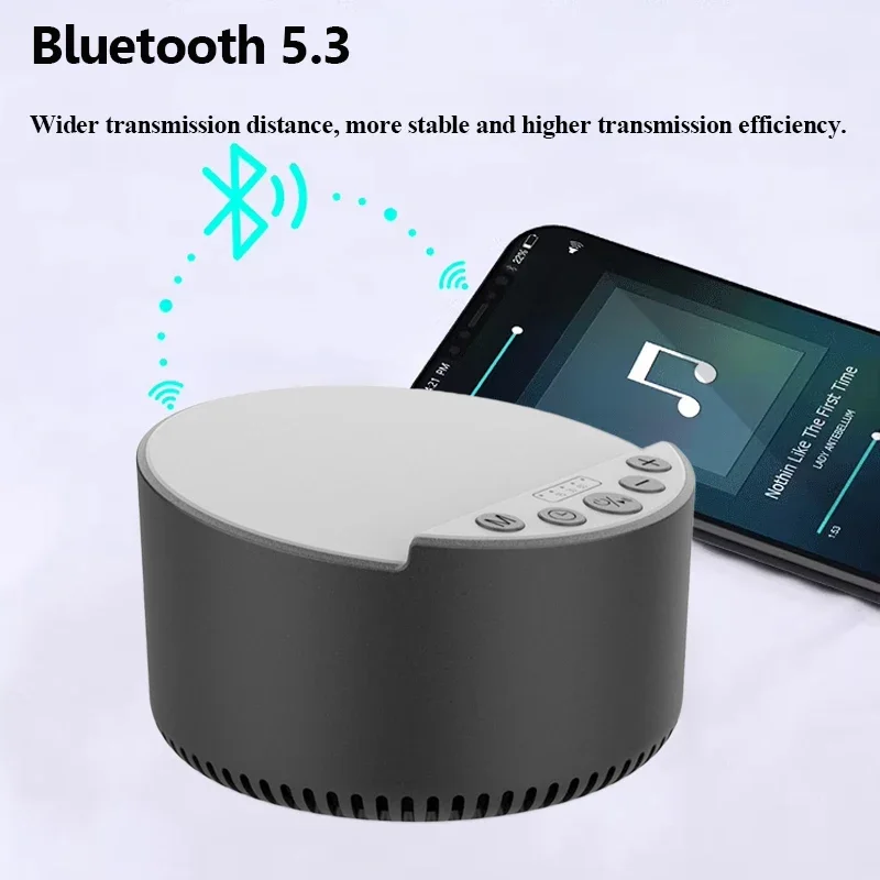 Mini Portable White Noise Bluetooth Speaker Sleep Aid Bluetooth Soundbar 15W Wireless Charging Music Box Support Timed Shutdown