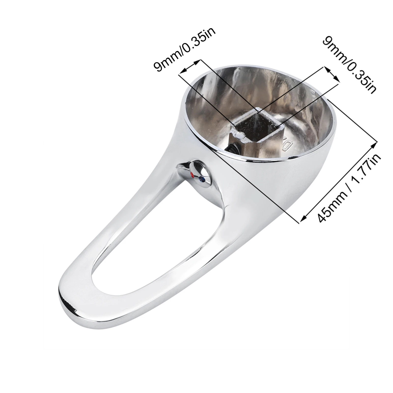 

ZK10 35mm Zinc Alloy Basin Mixer Faucet Tap Single Lever Handle Replacement for Kitchen Bathroom