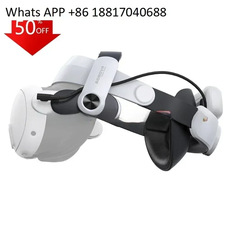 BOBOVR M3 Pro работает с аккумуляторной батареей для гарнитуры Meta Quest 3 VR.