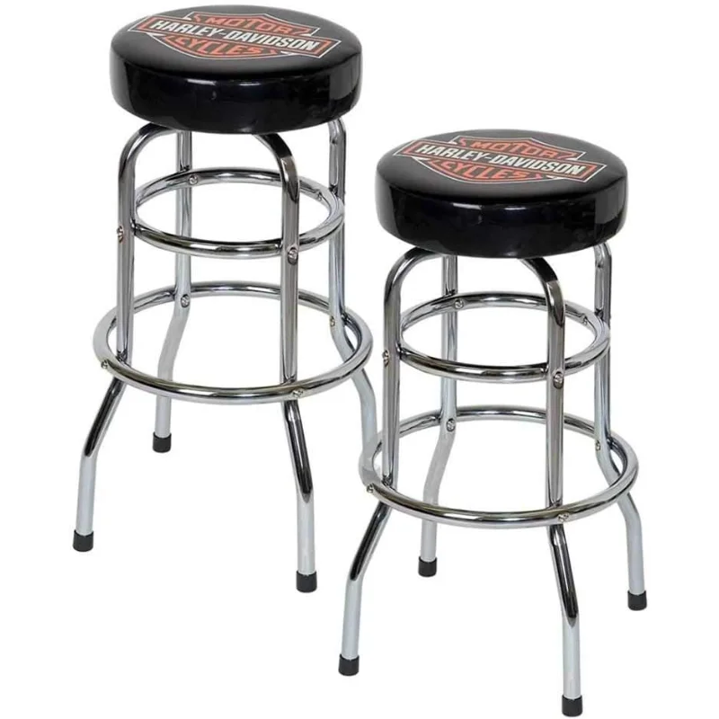 Classic Bar & Shield Logo Bar Stools Hdl-12116A Set Of 2 Stools