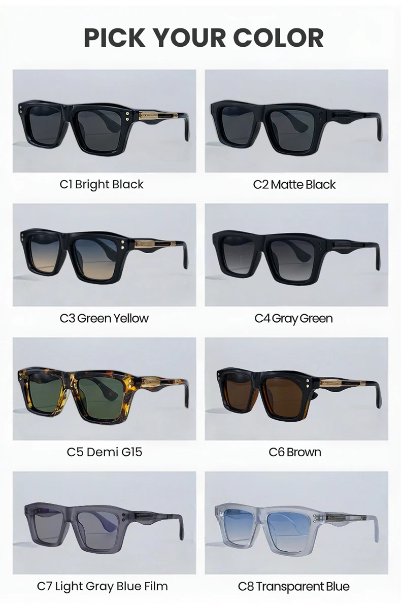 Vintage Quadratische Punk Sonnenbrille Männer 2026 Luxus Marke Steampunk Klassische Sonnenbrille Für Männliche Fahren UV400 Schutz Brillen – Detail 9