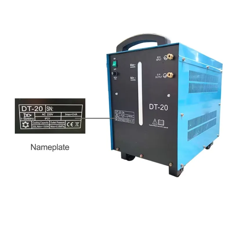 DT-20L Chiller Cold Water Tank 1 PH 220V 50/60Hz 20L/Min High Quality For Welding Machine Cooling