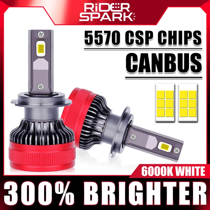 

2Pcs Car Headlight H4 H7 LED H11 9005 9006 HB3 HB4 H1 9012 Auto Bulb 300W 30000LM Light Lamp 6500K White 12V Led Headlight Bulb