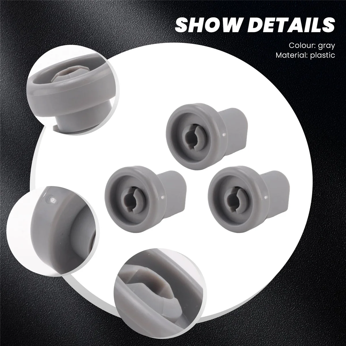 

For Dishwasher 8Pcs Dishwasher Basket Wheel For Favorit Privileg Dish Washer Kits Accessories