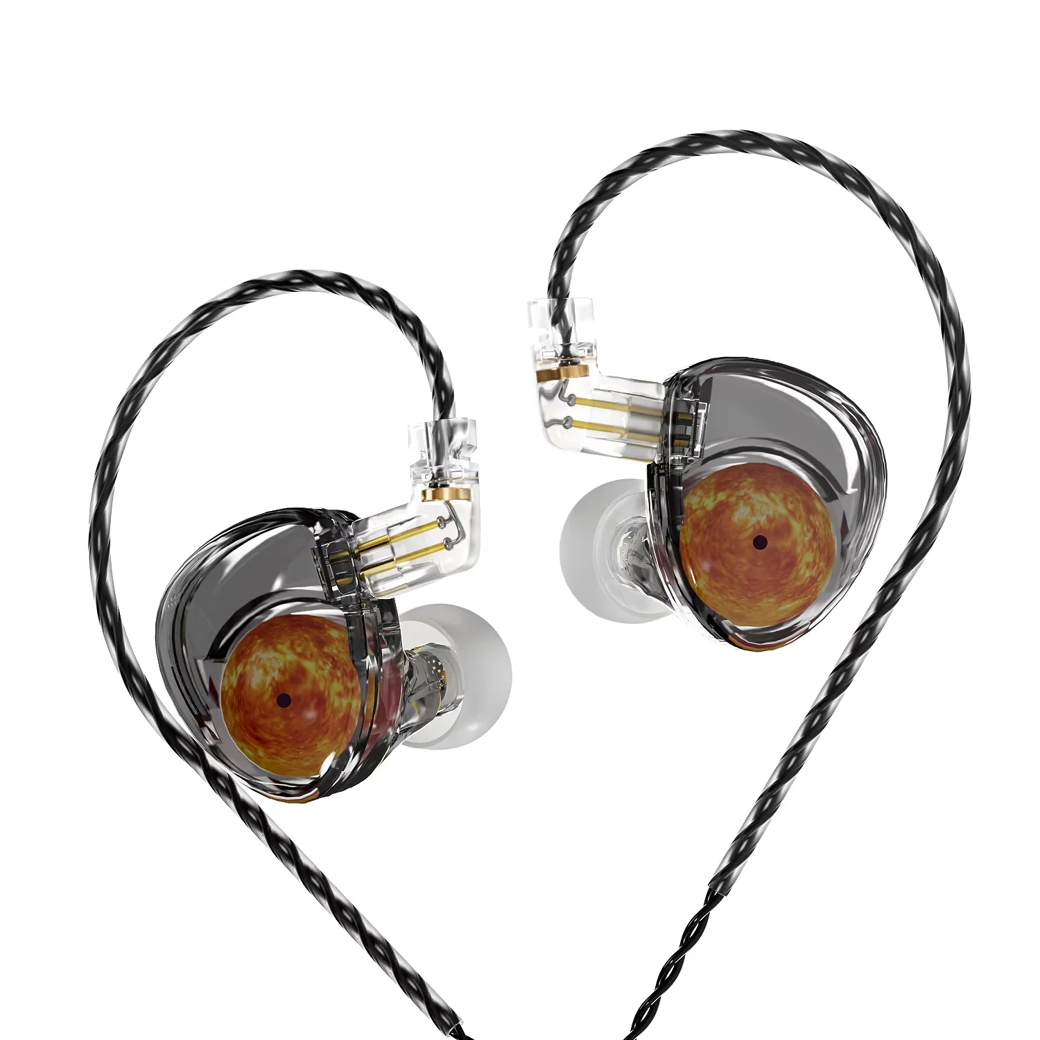 ND Planet 12mm Beryllium-Plated Dynamic Driver Hi-Fi IEMs Earphones with  Oxygen-Free Copper Cable & Versatile Connectivity
