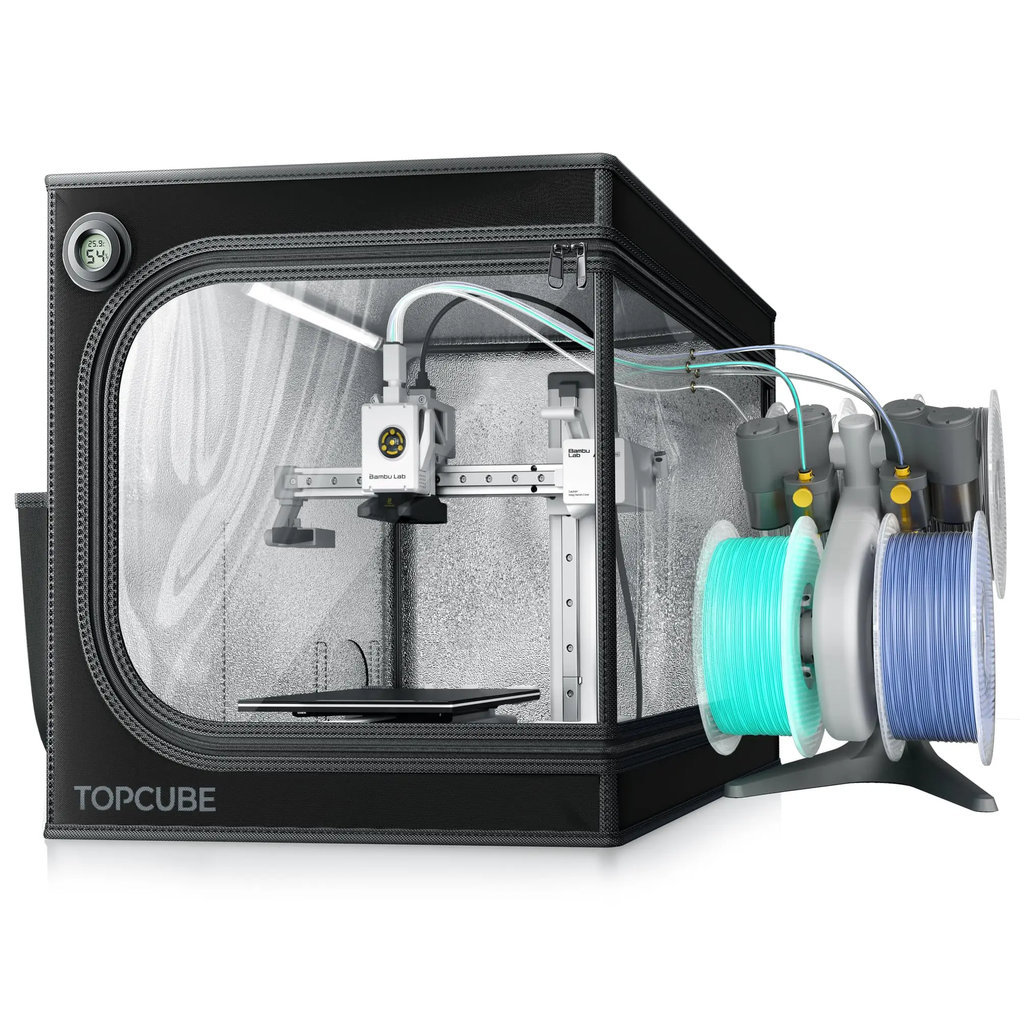 YOOPAI 3D printer Behuizing Voor Bambu lab A1/A1 mini 3D printer Huis Cover met LED licht Constante Temperatuur brandwerende grote