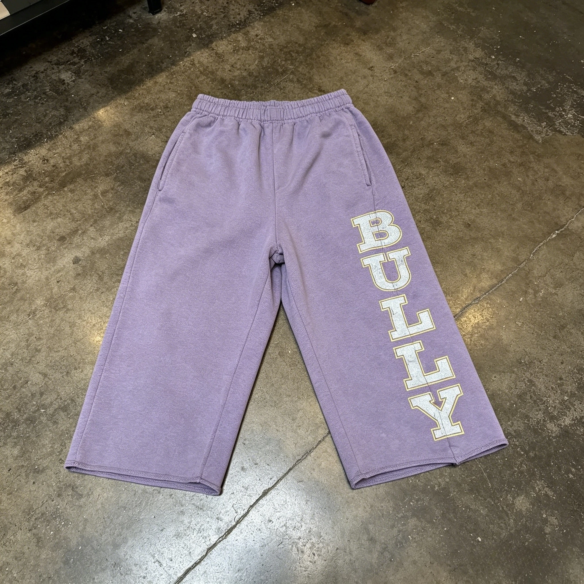 

American Retro Imperfect Purple Graffiti Casual Shorts Y2K Sunfade Letter Printed Streetwear Hip Hop Harajuku Unisex Sweatshorts