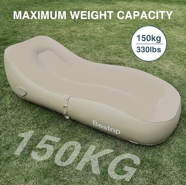 أريكة قابلة للنفخ تلقائيًا، سرير أريكة مرتبة هوائية مع مضخة هواء مدمجة قابلة لإعادة الشحن