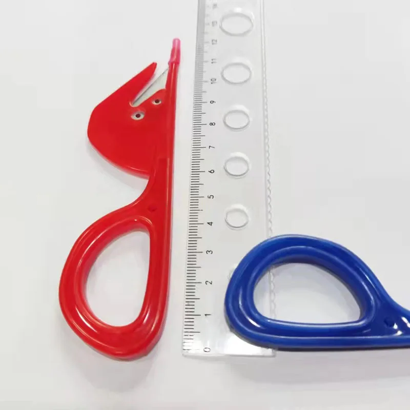 (1Pack)=3Pcs Plastic Handle Craft Thread Cutter Knife Seam Ripper Stitch Unpicker Sewing Tool Curtain Garment Factory