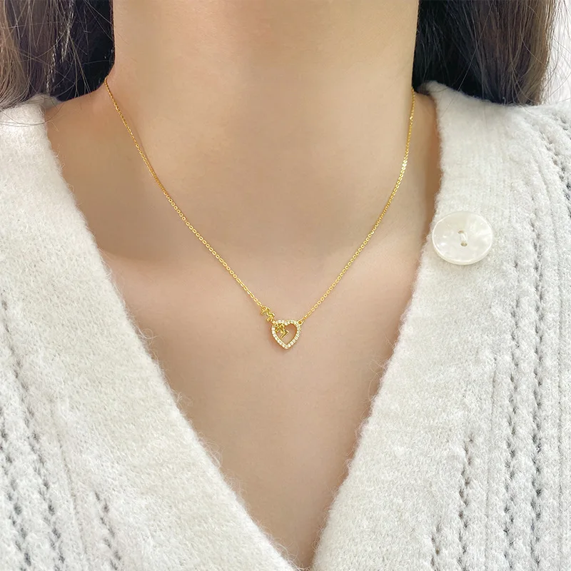 어머니의 사랑 목걸이, S925 스털링 실버 지르코니아 사랑 펜던트, 다목적 부티크, 2025 새로운 어머니의 날 따뜻한 선물