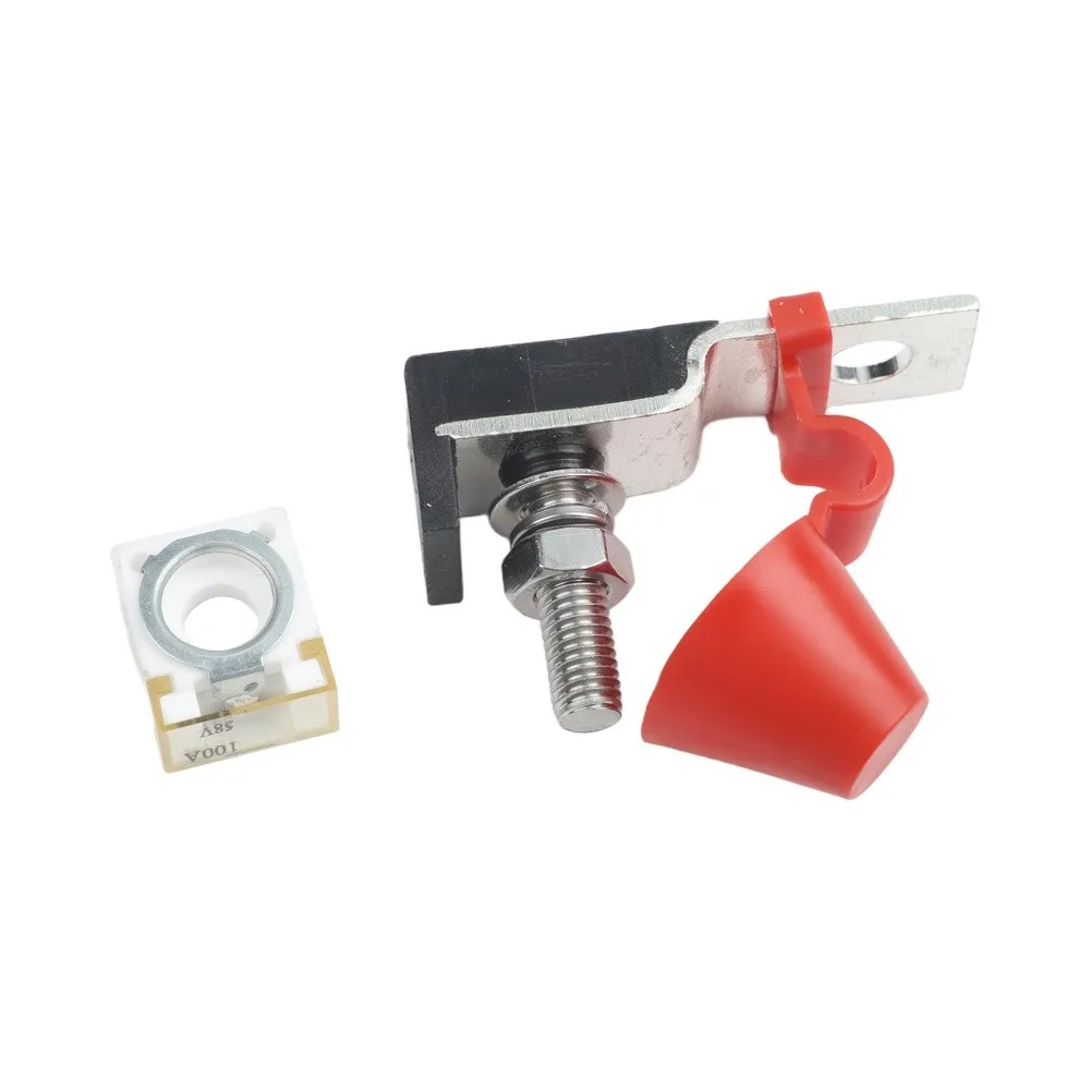 Black Red Fuse Block Kit Fuse Marine Fuse Block Quick Installation Wear-Resistant Material Practical And Reliable