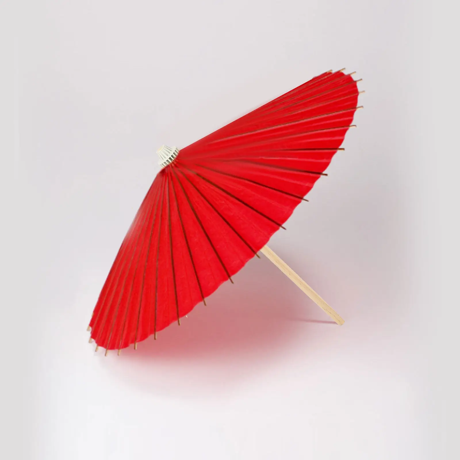 

2Pcs Bamboo Oil Paper Umbrella Supports Classical Stylish Decorative Umbrella Stands for Photo Shoots Party Home Stage Props