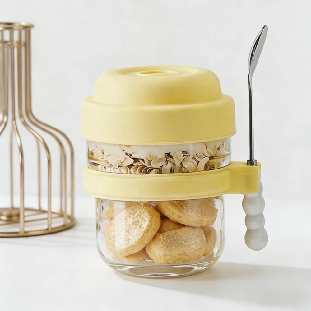 

Overnight Oatmeal Cup Household Portable Breakfast Cup with Lid Spoon Yogurt Sealed Milk Tall Appearance Level Milk Tea Cups