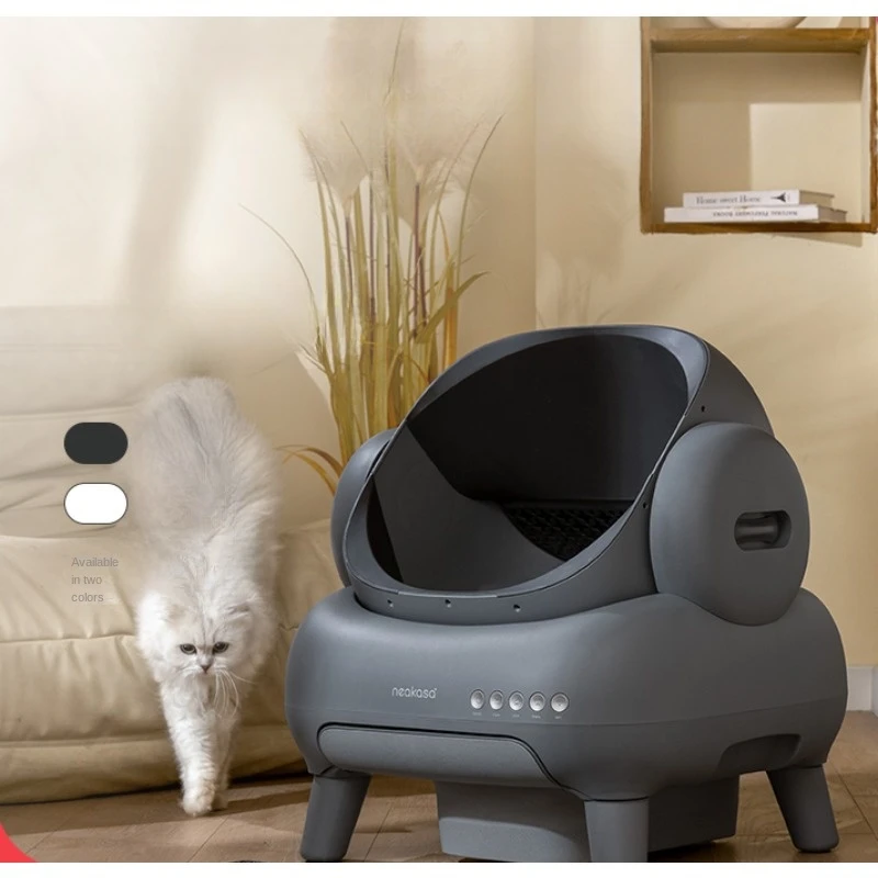 

Intelligent Self-cleaning Open-top Cat Litter Box with Extra Large Shovel for Cats