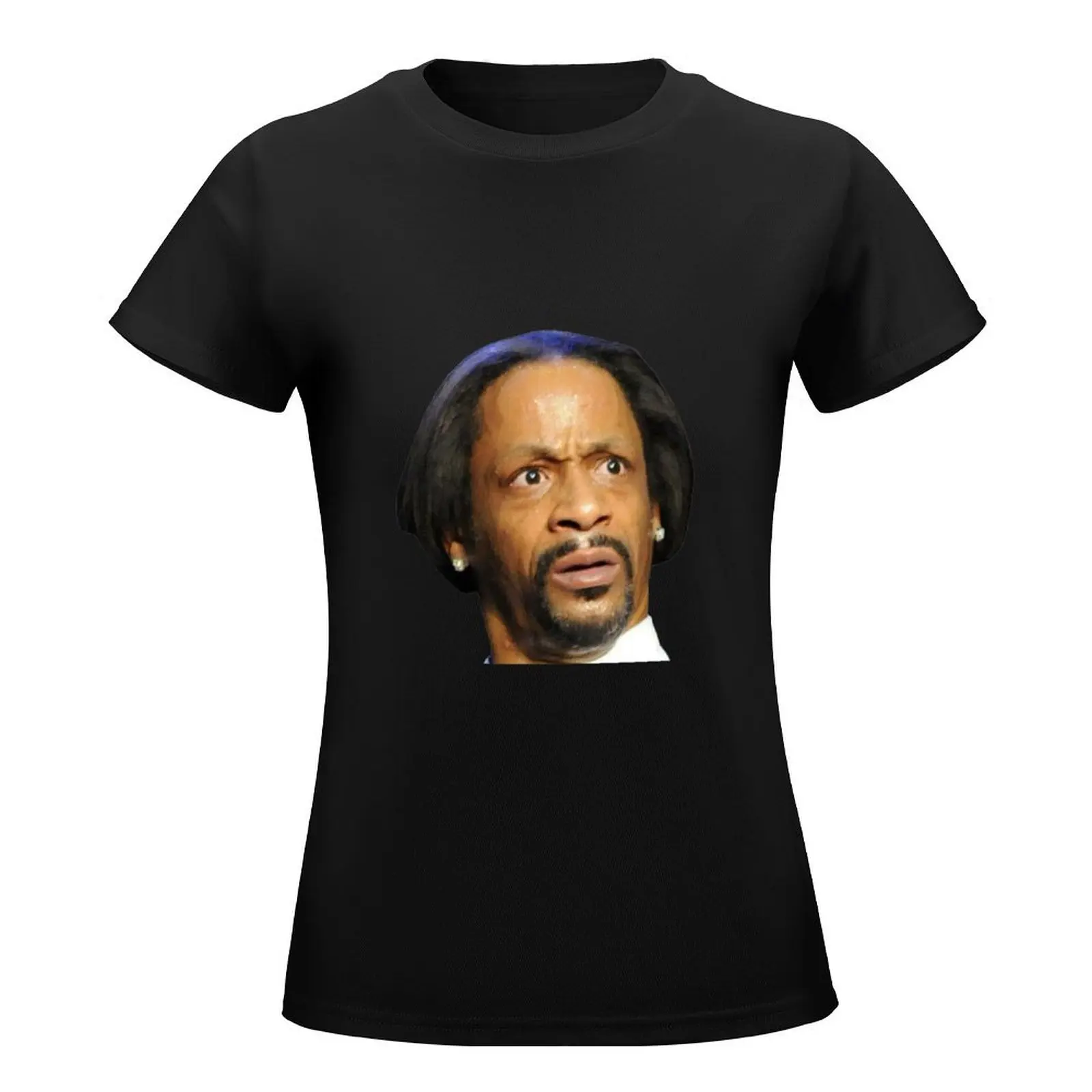 Katt Williams Funny Disgusted/Horrified Look for Stickers T-Shirt funny animal prinfor plus size t shirts for Women loose fit