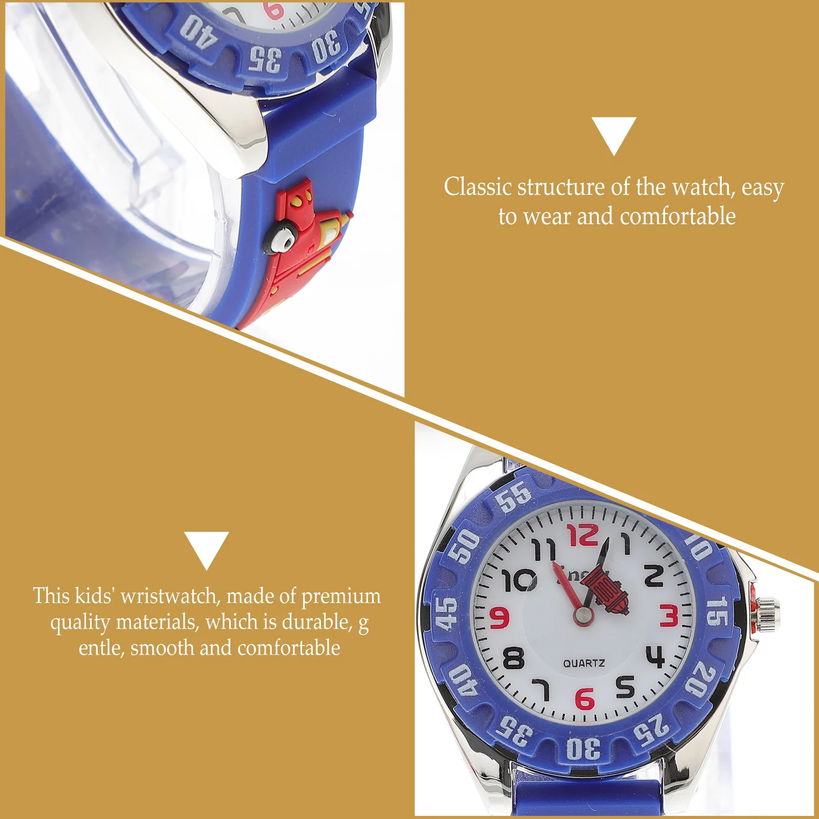 1 قطعة لساعة اليد الكرتونية الإبداعية المقاومة للماء كوارتز ساعة يد رائعة #6