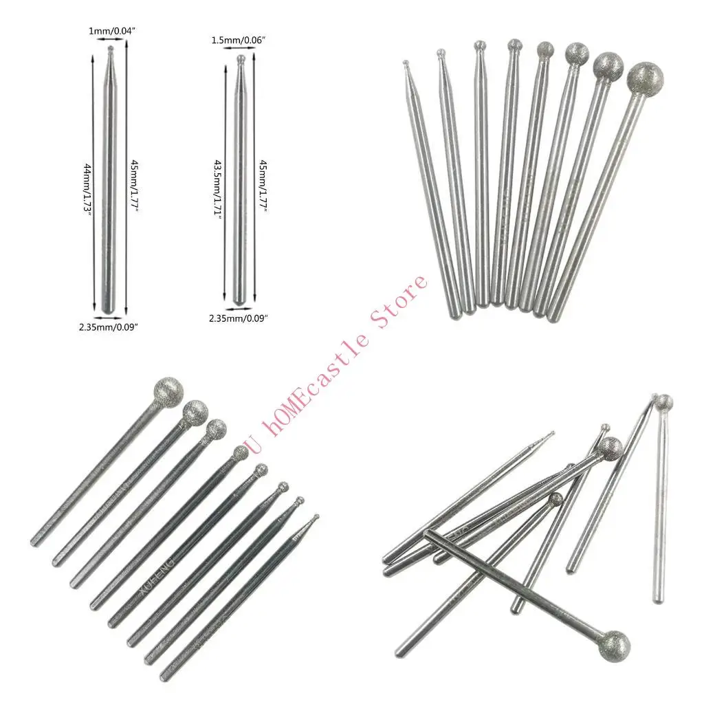 63HF Grinding Bits Rotary Tools Abrasive Mounted Stone Grinding Wheel for Stone Jewelry Ceramic Carving Polishing