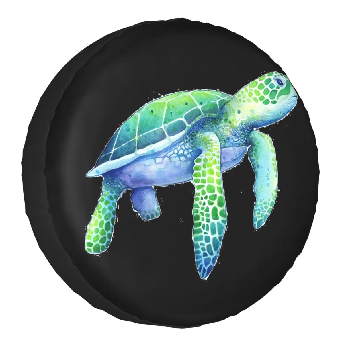 Sea Turtle Spare Tire Cover for Mitsubishi Pajero Tortoise SUV RV 4WD Car Wheel Protectors Accessories 14