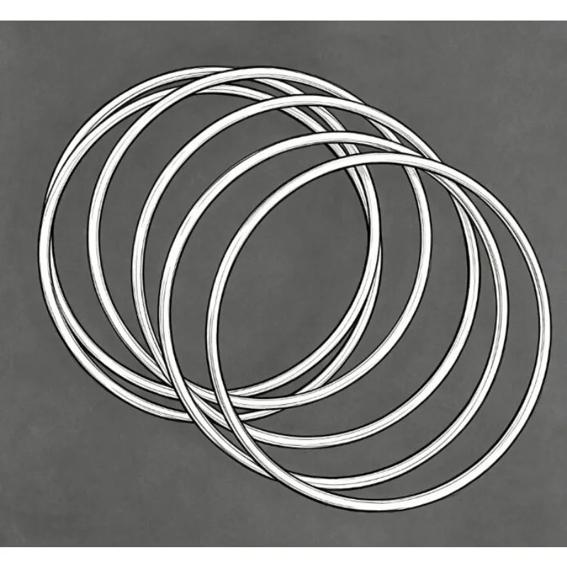 J.C Magic 12 Inch Linking Rings 6 Rings Set (Strong Magnetic Lock) Stage Magic Tricks Classic Magic Toys Props Magician Funny
