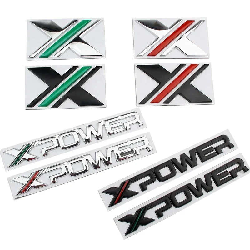 Original 3D Car Metal X POWER XPOWER Logo Stickers and Decals For MG5 MG6 MG Rear Trunk Body Emblem Badge Styling Accessories