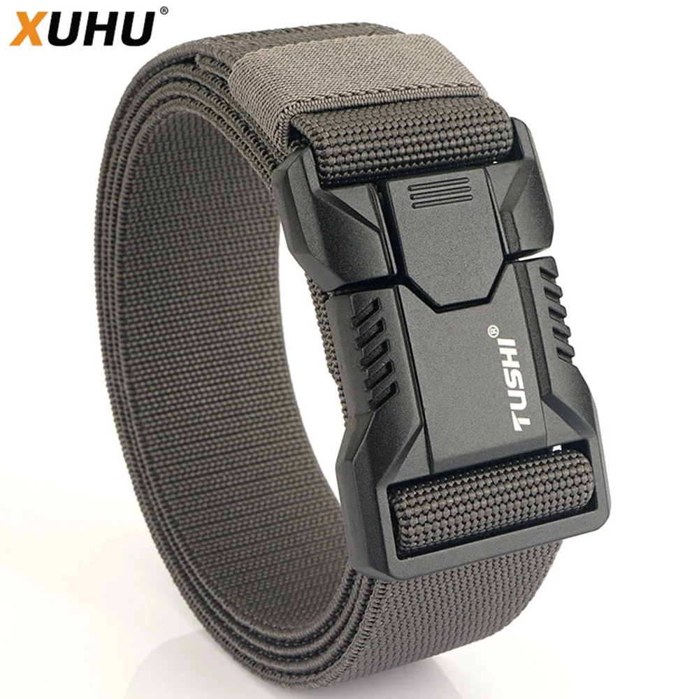 

XUHU Men Belt Outdoor Hunting Tactical Belt Multi-Function Nylon Belt Quality Marine Corps Aluminum Alloy Buckle Canvas Belt