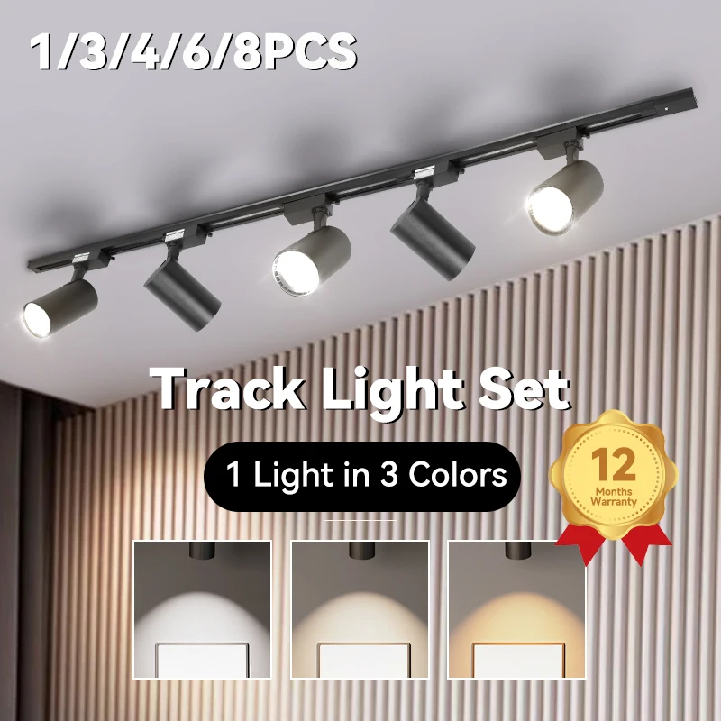 led track light conjunto para sala de estar iluminacao ferroviaria lampada do teto spot cores mudam 220v 12w 20w 30w 40w 01