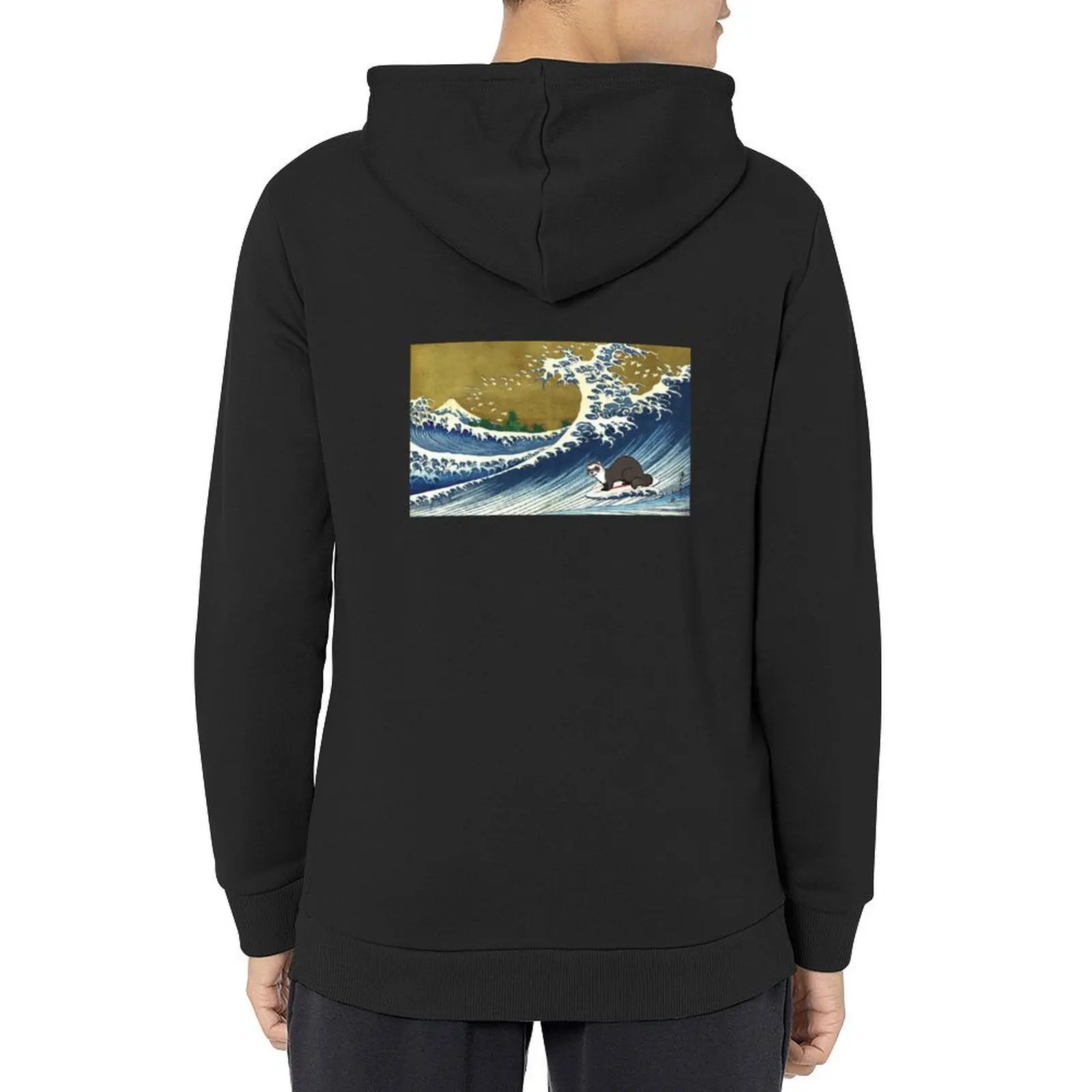 

Ferret Hoodie japanese style hooded shirt winter clothes korean style clothes hoodie oversize