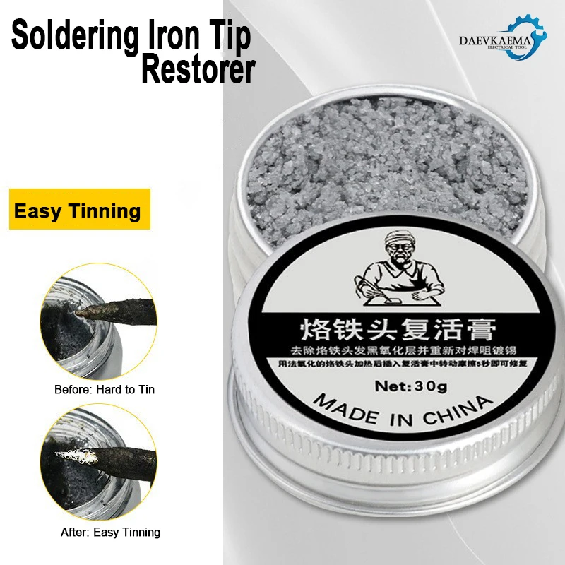 

6-30g Soldering Iron Tip Cleaning Paste Soldering Iron Tip Tinner Activator Tip Cleaner Remover BGA Refresher Repair Tools