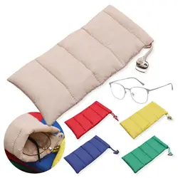 Down Cotton Glasses Box Soft Protective Cover Reading Eyewear Case Eye Wear Accessories Drawstring Bag Eyewear Protector